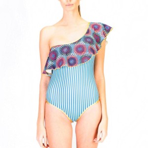 OnePiece_Swimwear_Oye_GreenStripe_SDR160006